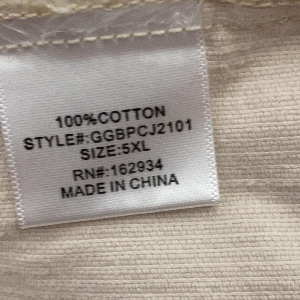 NWT Glitzy Girlz Corduroy Beige Crop Jacket Plus Size  Size 5X - Picture 10 of 11